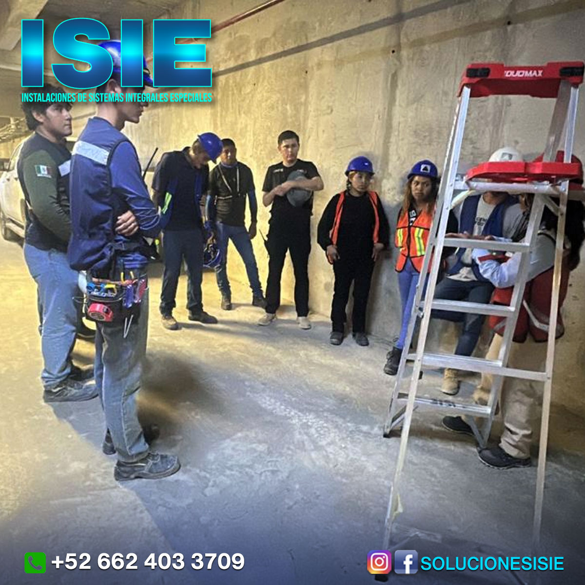 ISIE impartiendo pláticas de seguridad.